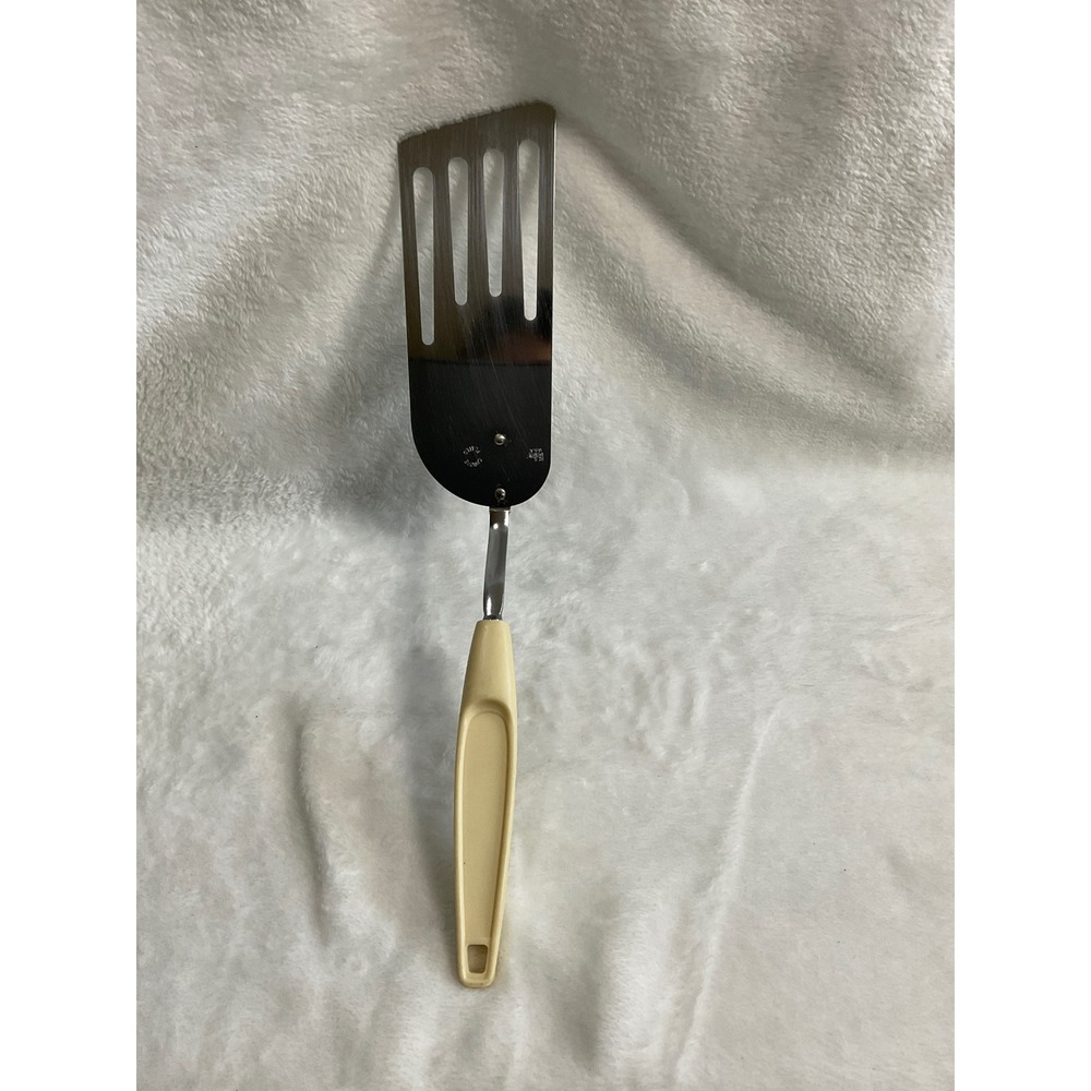 Vintage Foley Slotted Spatula Turner Kitchen Utensil Chrome Plated USA‎ Cooking